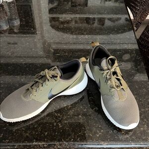 NIKE Roshe G Spikeless Golf Sneaker Shoes - Olive Green Men's Size 11.5